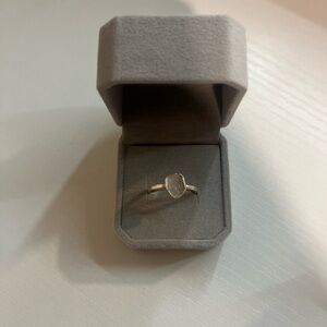 Raw Herkimer Diamond Ring